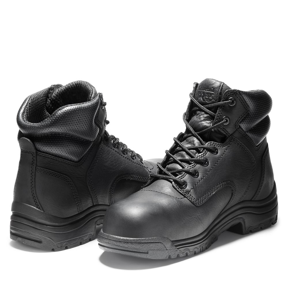 Botas de Trabajo Timberland Hombre Pro® Titan® 6\" Comp Toe Negras - Chile OAW-427619